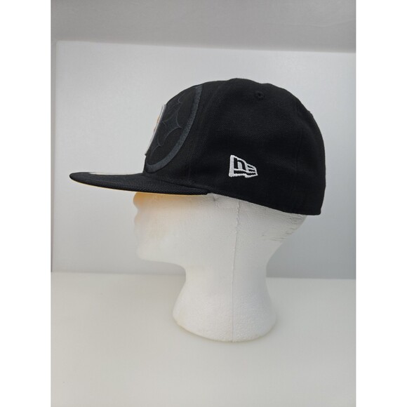 New Era Pittsburgh Steelers 59FIFTY Fitted Black Ball Cap Hat Size 7 NFL - Picture 6 of 12